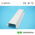 White plastic U-shaped groove right angle